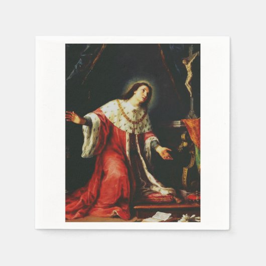 Serviette En Papier Saint Casimir Jagiellon (Devant)