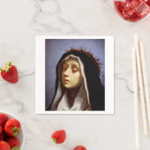 Serviette En Papier Saint-Catherine de Sienne (En situation)