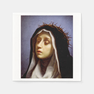 Serviette En Papier Saint-Catherine de Sienne