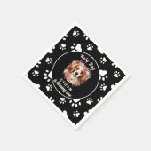 Serviette En Papier Saint Chien, je suis un | Chien fille 1er annivers (Coin)