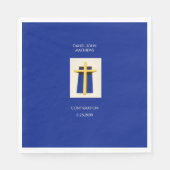 Serviette En Papier Saint Croix Bold Blue Religion Party (Devant)