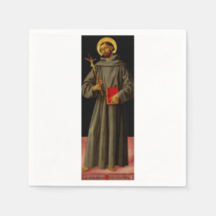 Serviette En Papier Saint François d'Assise par Antoniazzo Romano