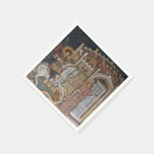 Serviette En Papier Saint George au bord du Château (Coin)