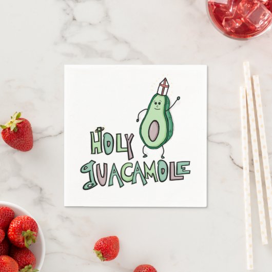 Serviette En Papier Saint-Guacamole (En situation)