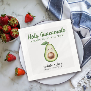 Serviette En Papier Saint-Guacamole Baby shower drôle