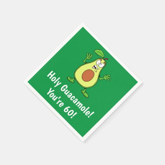 Serviette En Papier Saint-Guacamole Vous avez 60 nappes Avocado amusan (Coin)