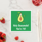 Serviette En Papier Saint Guacamole Vous êtes 70 Drôle Avocado Napkins (En situation)