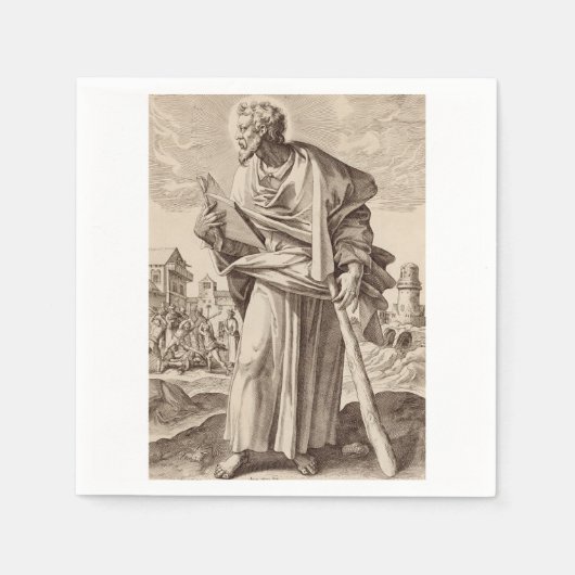 Serviette En Papier Saint Jacques le Mineur fils d'Alphée (Devant)