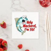 Serviette En Papier Saint Mackerel I'm 70 70th Party Napkins (En situation)
