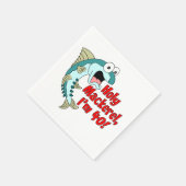 Serviette En Papier Saint Maquereau Je suis 40 Drôle Pêche (Coin)