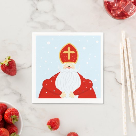 Serviette En Papier Saint Nicolas (En situation)