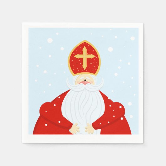 Serviette En Papier Saint Nicolas (Devant)