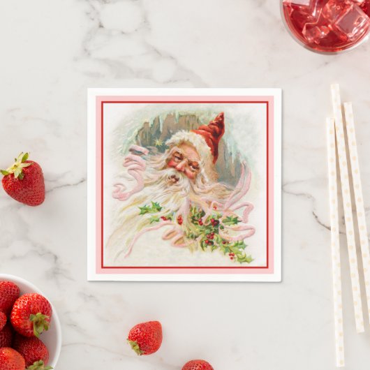 Serviette En Papier Saint-Nicolas (En situation)