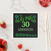 Serviette En Papier Saint Patrick Day Anniversaire Faisons shamrock (En situation)