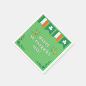 Serviette En Papier Saint-Patrick Moderne (Coin)