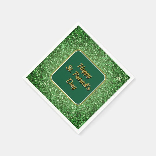 Serviette En Papier Saint Patrick’s day scintillant parties scintillan (Coin)