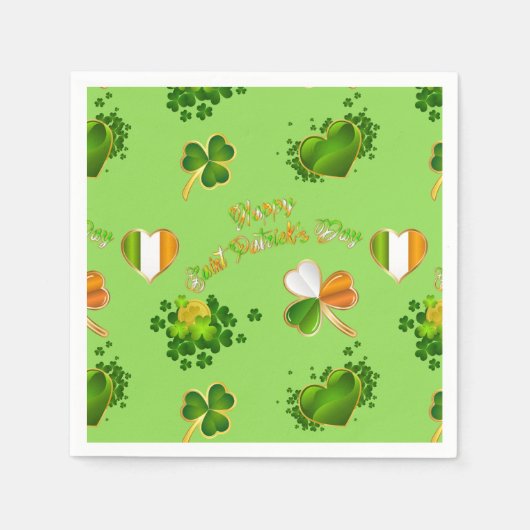 Serviette En Papier Saint Patrick's Day (Devant)