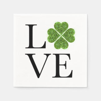 Serviette En Papier Saint Patrick's day - Amour | shamrock de parties