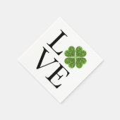 Serviette En Papier Saint Patrick's day - Amour | shamrock de parties  (Coin)