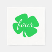 Serviette En Papier Saint Patrick's Day Anniversaire (Devant)