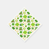 Serviette En Papier Saint Patrick's Day Anniversaire Lucky Shamrock Mo (Coin)