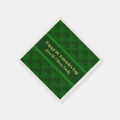 Serviette En Papier Saint Patrick's Day Customisé (Coin)