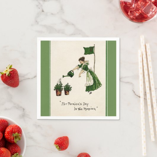 Serviette En Papier Saint Patrick's Day du matin (En situation)