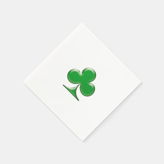 Serviette En Papier Saint Patrick's Day Irlandais Green Clover Shamroc (Coin)