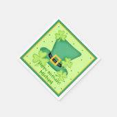 Serviette En Papier Saint Patrick's Day Joyeux Anniversaire Nom person (Coin)