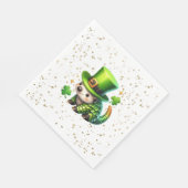 Serviette En Papier Saint Patrick's Day Lucky Hedgehog (Coin)