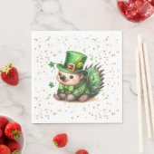 Serviette En Papier Saint Patrick's Day Lucky Hedgehog (En situation)
