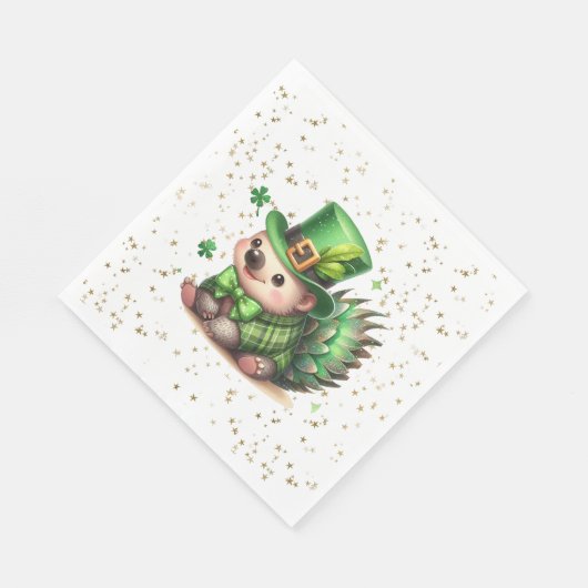 Serviette En Papier Saint Patrick's Day Lucky Hedgehog (Coin)