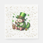 Serviette En Papier Saint Patrick's Day Lucky Hedgehog (Devant)