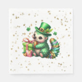 Serviette En Papier Saint Patrick's Day Lucky Hedgehog (Devant)