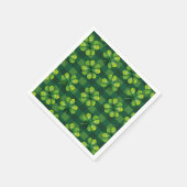 Serviette En Papier Saint Patrick's Day Shamrock Plaid (Coin)