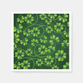 Serviette En Papier Saint Patrick's Day Shamrock Plaid (Devant)