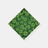 Serviette En Papier Saint Patrick's Day Shamrock Plaid (Coin)