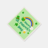 Serviette En Papier Saint Patrick's Day Shamrock Pot of Gold Celtic Kn (Coin)