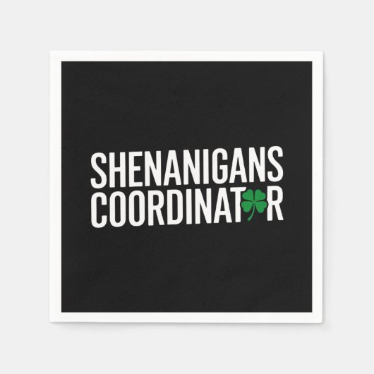 Serviette En Papier Saint Patrick's Day Shenanigan Coordonnateur (Devant)