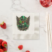 Serviette En Papier Saint Patrick's Day trèfle à vapeur (En situation)