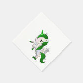 Serviette En Papier Saint Patrick's Day Unicorn Pegasus (Coin)