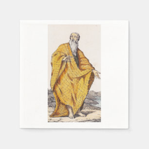 Serviette En Papier Saint Paul de Thèbes Premier Ermite Chrétien Art