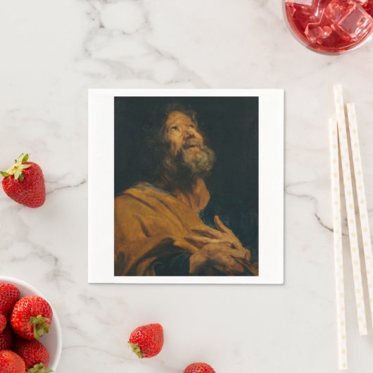 Serviette En Papier Saint Peter par Antoon van Dyck (En situation)