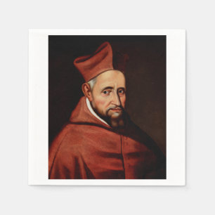Serviette En Papier Saint Robert Bellarmin Patron des canonistes