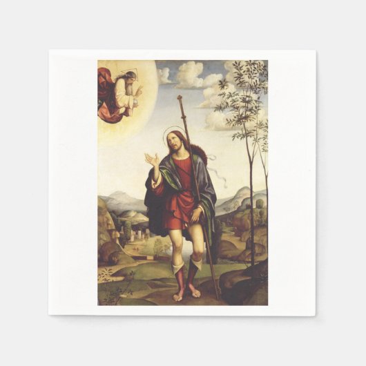 Serviette En Papier Saint Roch par Francesco Francia (Devant)