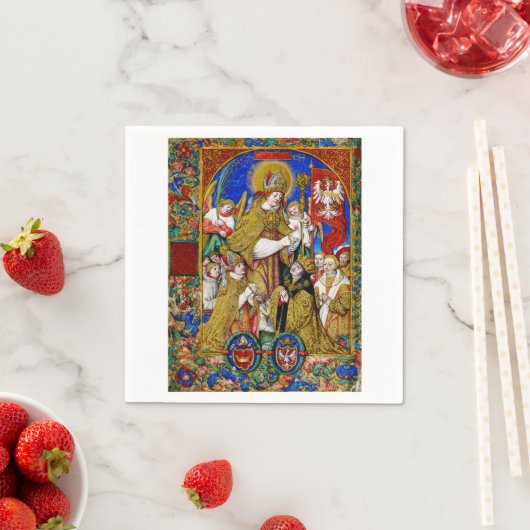 Serviette En Papier Saint Stanislaus évêque et martyr (En situation)