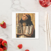 Serviette En Papier Saint Thomas d'Aquin (En situation)