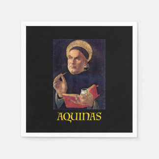 Serviette En Papier Saint Thomas d'Aquin Peinture catholique