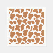 Serviette En Papier Saint Vache Brown Imprimer 1er bébé Anniversaire (Devant)