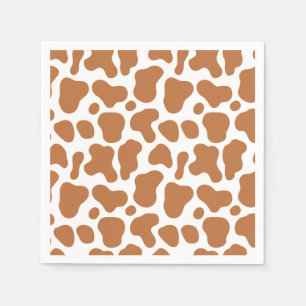 Serviette En Papier Saint Vache Brown Imprimer 1er bébé Anniversaire